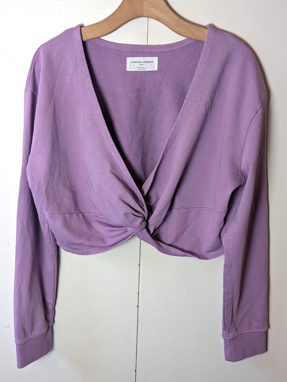 Spiritual Gangster Purple Sweatshirt Small